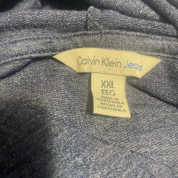 Calvin Klein Blue Long Sleeve Boxy Sweatshirt - Picture 11 of 11